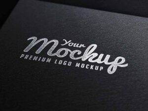 Silver Stamping Free MockUp Logo