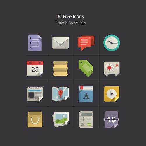 free flat icons vol1