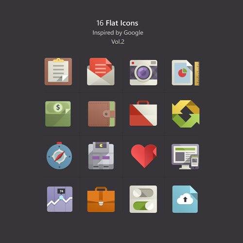 free flat icons vol2