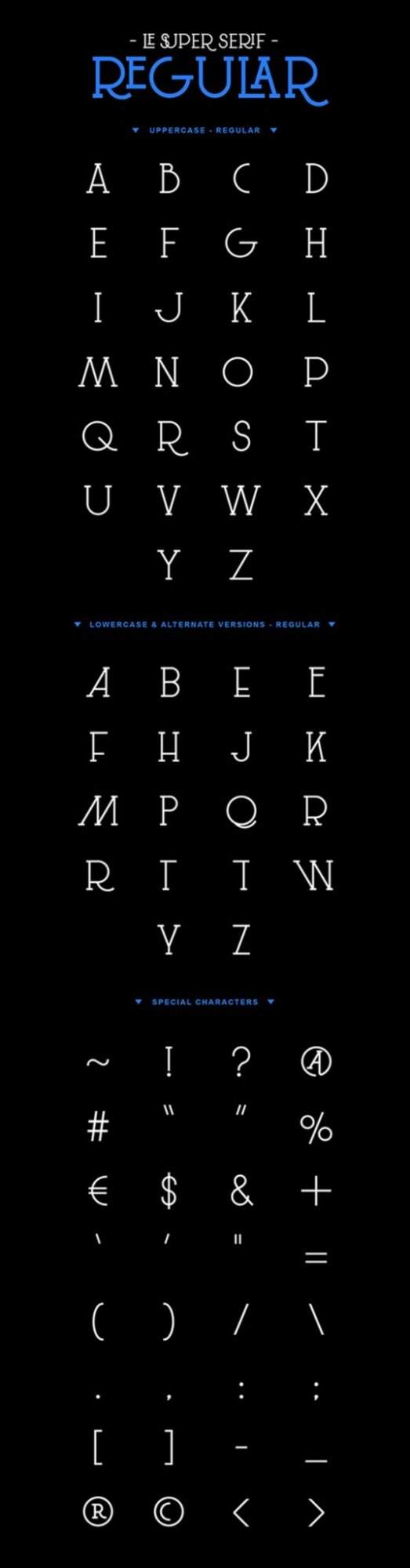 Free Font Of The Day #13 - Le Super Serif Font 2 Le Super Serif Font