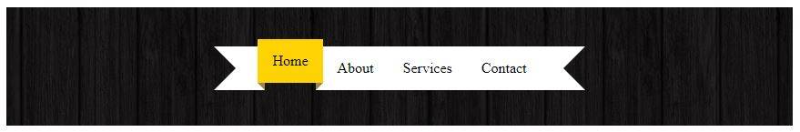CSS Inspirations #20 - CSS Ribbon Menu 2 CSS Ribbon Menu
