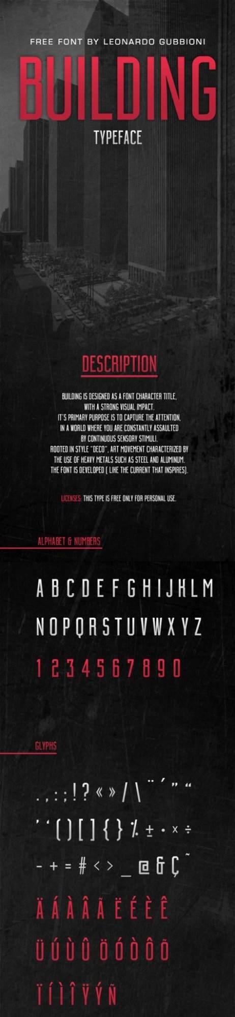 Free Font Of The Day #32 - Building Font 2 Building Font
