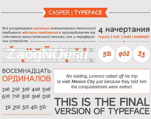 casper free font