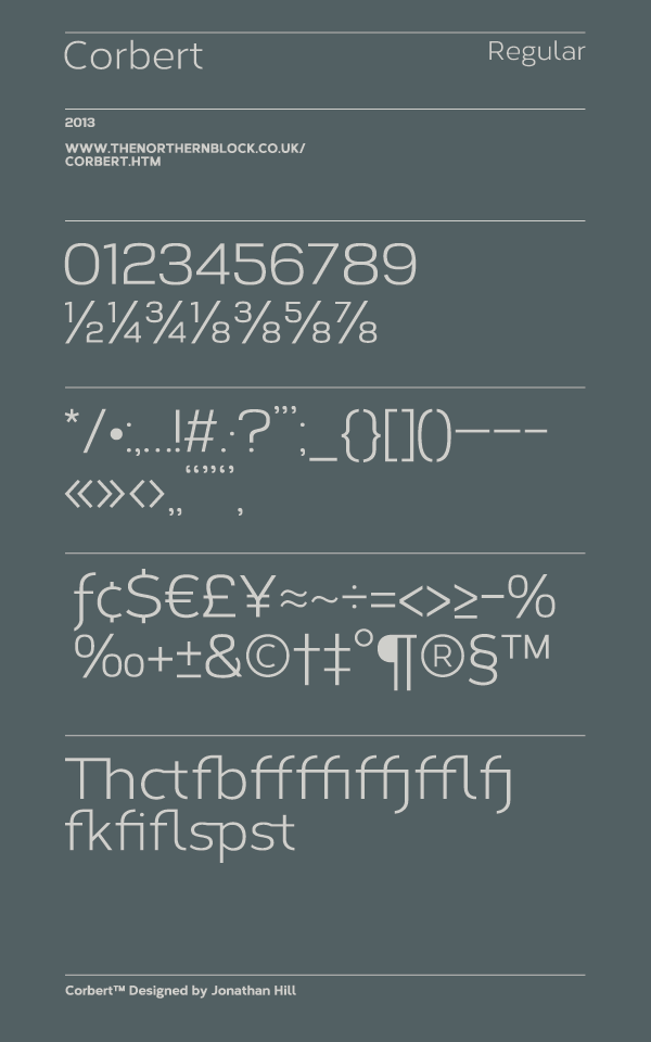 Free Font Of The Day #37 - Corbert 3 corbert