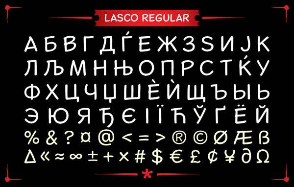Free Font Of The Day #27 - Lasco Font 3 lasco_font_2