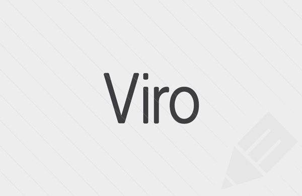 free font of the day viro