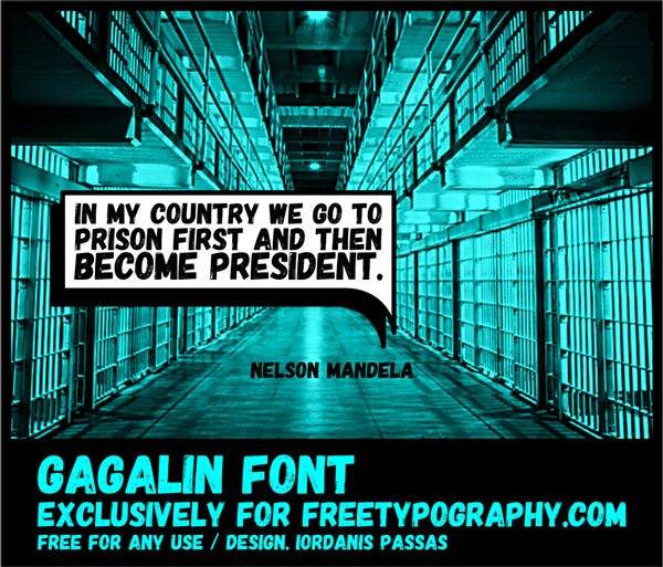 Free Font Of The Day Gagalin