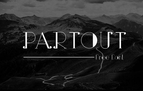 Free Font Of The Day Partout