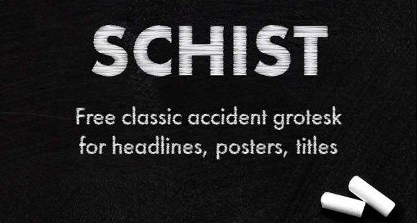 Free Font Of The Day SCHIST