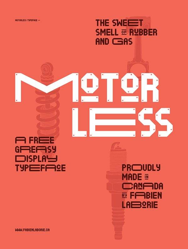 free-font-of-the-day-motorless