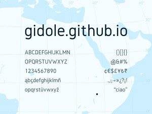 Gidole free typeface