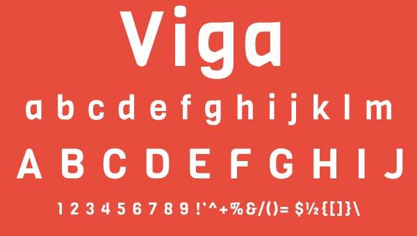 viga font