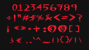 riot style font