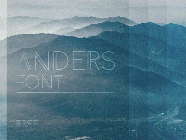 anders free font
