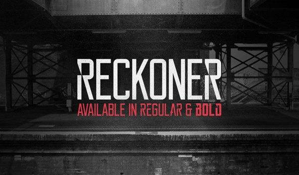 1.Free Font Of The Day Reckoner
