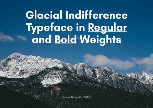 1.Fresh Free Font Of The Day Glacial Indifference