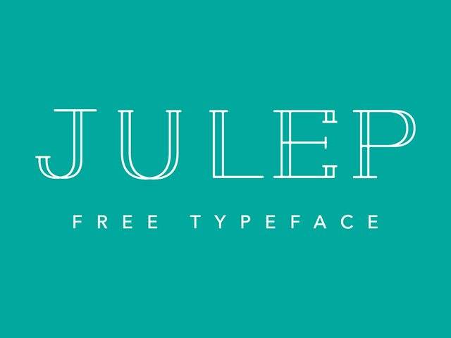 julep free font