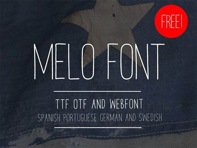 melo free font
