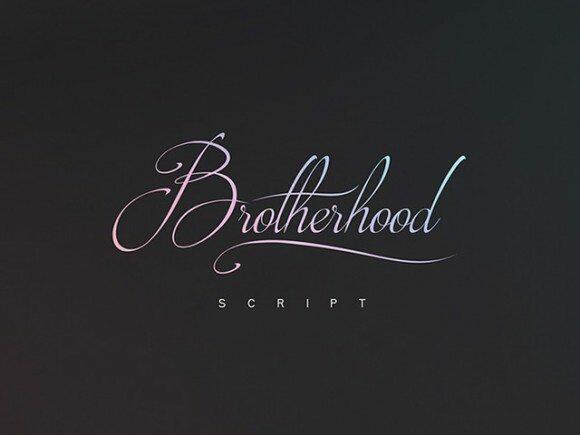 brotherhood script free font