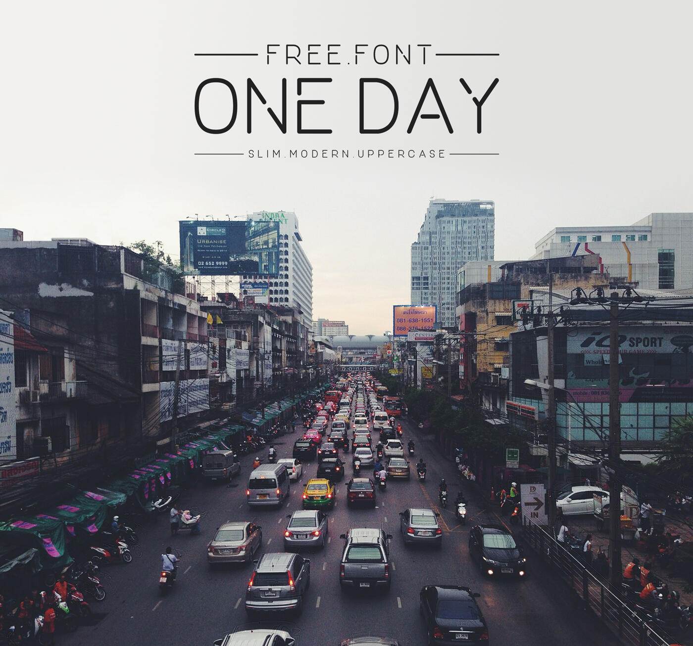 one day free font