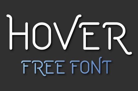 Hover Font– Free Font Of The Day #264